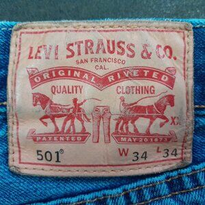 men's Levi 501 jeans 34x30